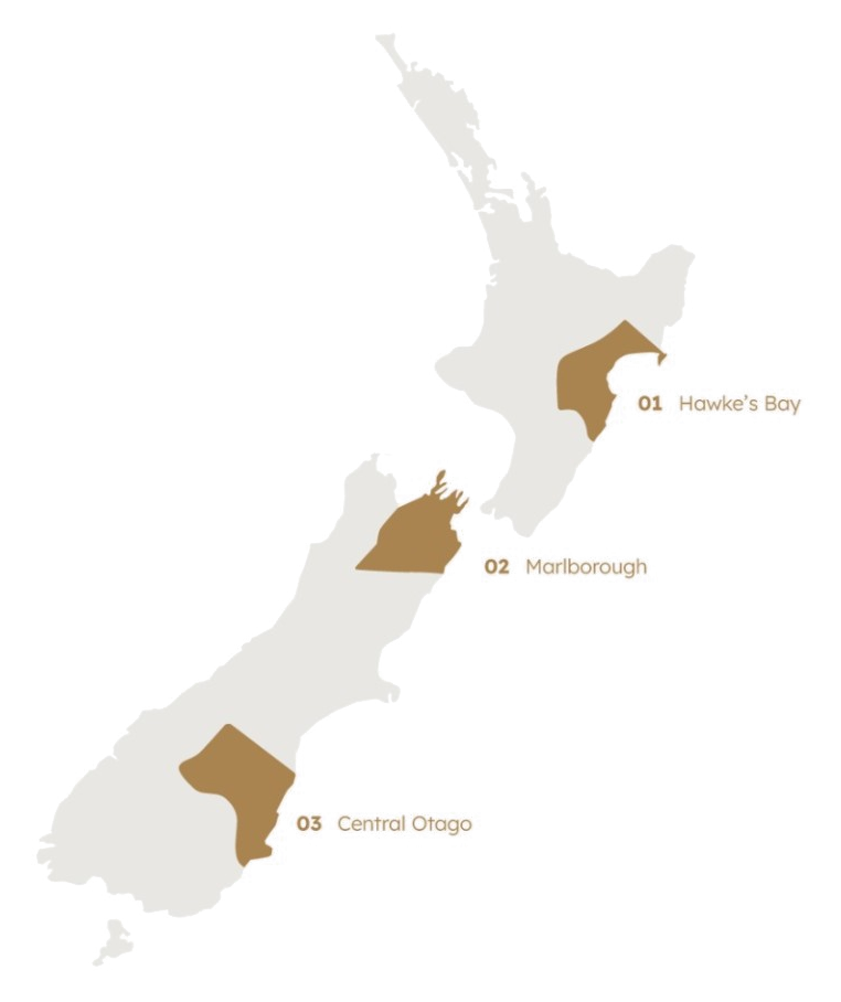 Outline map of New Zealand including Stewart Island